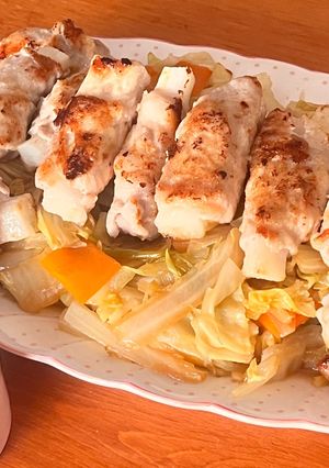 簡単♡時短♡弁当♡豚しゃぶ肉の長芋巻き♡-レシピのメイン写真