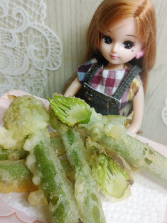 リカちゃん♡ねぎぼうずの天ぷらꕤ*。゚-レシピのメイン写真