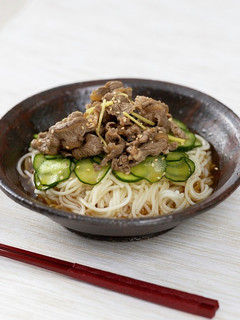 牛しゃぶの冷やしうーめん-レシピのメイン写真