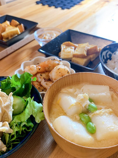 ふわっとはんぺんのおかず味噌汁-レシピのメイン写真