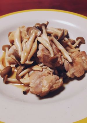 鶏肉としめじのポン酢バター焼き-レシピのメイン写真
