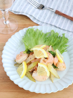さっぱり☆えびとセロリのレモンソテー-レシピのメイン写真