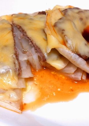 新玉ねぎとひき肉のオーブン焼き-レシピのメイン写真