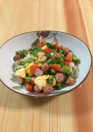 カラフルラーメン-レシピのメイン写真