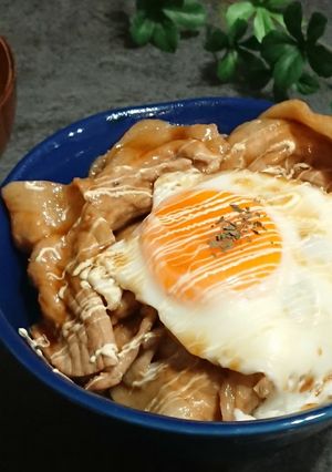 がっつきたい時もある。甘辛焼豚玉子飯-レシピのメイン写真