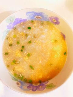 風邪のときにも◎身体温まるおかゆ卵粥雑炊-レシピのメイン写真