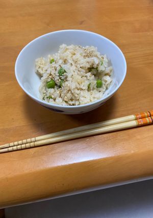 【簡単】グリンピースの豆ご飯-レシピのメイン写真