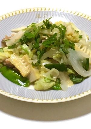 筍とせせりの野菜炒め-レシピのメイン写真