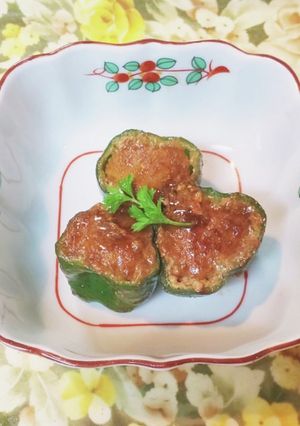 ピーマンの肉詰めです。-レシピのメイン写真