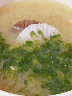 ホタテ稚貝の味噌汁-レシピのメイン写真