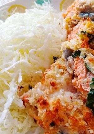油で揚げない!！鮭の青じそチーズフライ♡-レシピのメイン写真