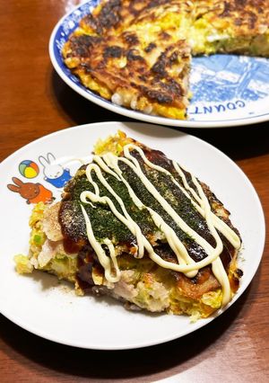 お好み焼き(従姉妹のおばちゃん直伝)-レシピのメイン写真