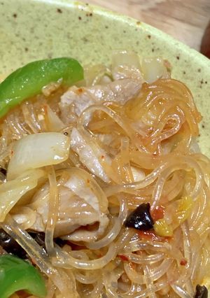 やわらかめの葛きりで麻婆葛きり-レシピのメイン写真