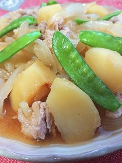 レンジで簡単新玉ねぎ新じゃがいも肉じゃが-レシピのメイン写真