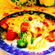 ブロとミニトマト乗せ簡単カツレツ風