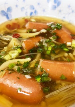 レンジで作る●なめたけのカレースープ-レシピのメイン写真