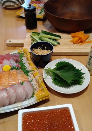 [ホームパーティ]手巻き寿司-レシピのメイン写真