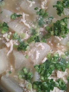 大根と鶏そぼろの味噌煮込み-レシピのメイン写真
