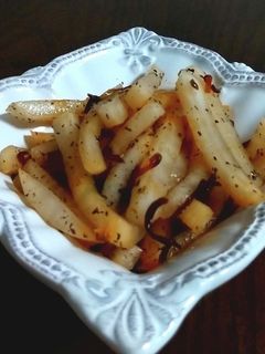 ゆかりと塩昆布の大根-レシピのメイン写真