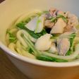 ポン酢でいただく塩味のうどん