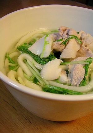 ポン酢でいただく塩味のうどん-レシピのメイン写真