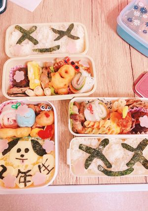 春休み　キャラ弁-レシピのメイン写真