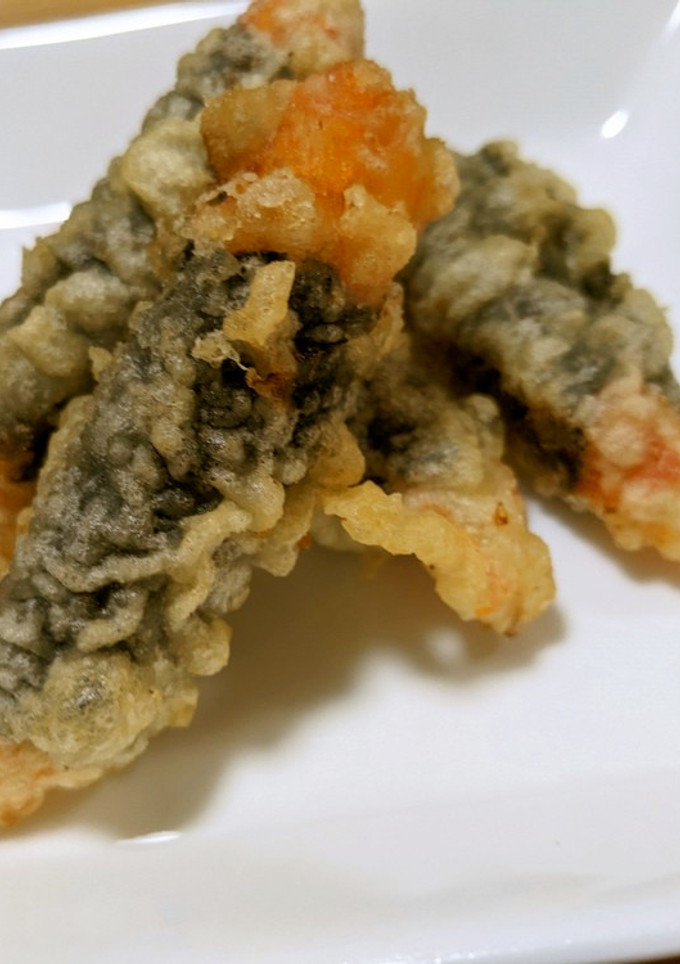 海苔をしっかり巻いた！カニカマの磯辺揚げ-レシピのメイン写真