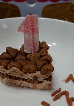 §猫ちゃんのお祝いケーキ風ご飯§-レシピのメイン写真