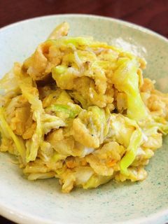 丼にもなるよ♪超簡単☆キャベツの卵とじ!-レシピのメイン写真