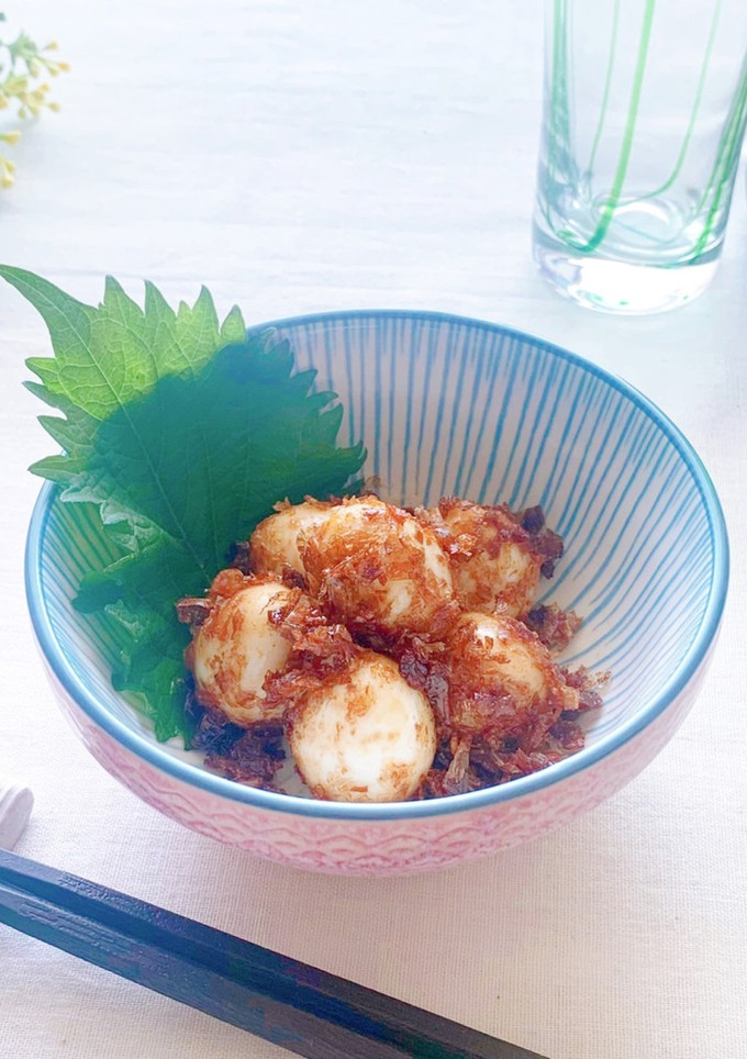 【家つま】うずらの卵のおかかバター醤油♪-レシピのメイン写真