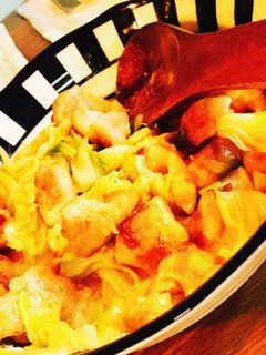 春キャベツと鶏肉の味噌マヨ炒め-レシピのメイン写真