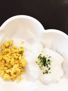 【離乳食中期】スナップエンドウの炒り卵-レシピのメイン写真