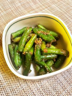 簡単時短インゲンの胡麻和え-レシピのメイン写真
