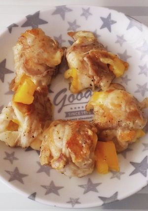 豚バラのチーズとパプリカ巻き 簡単-レシピのメイン写真