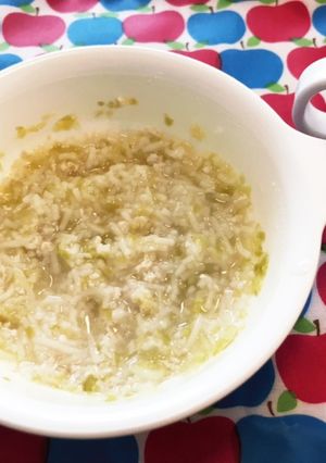 【離乳食中期】春キャベツとささみの煮麺-レシピのメイン写真