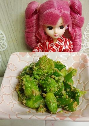 リカちゃん♡ねぎ坊主のすりゴマ-レシピのメイン写真