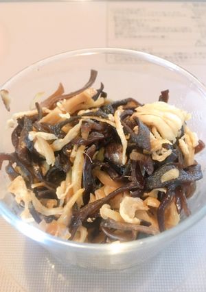 鶏皮とキクラゲの佃煮-レシピのメイン写真