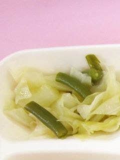 学校給食★キャベツとさんどまめのサラダ-レシピのメイン写真