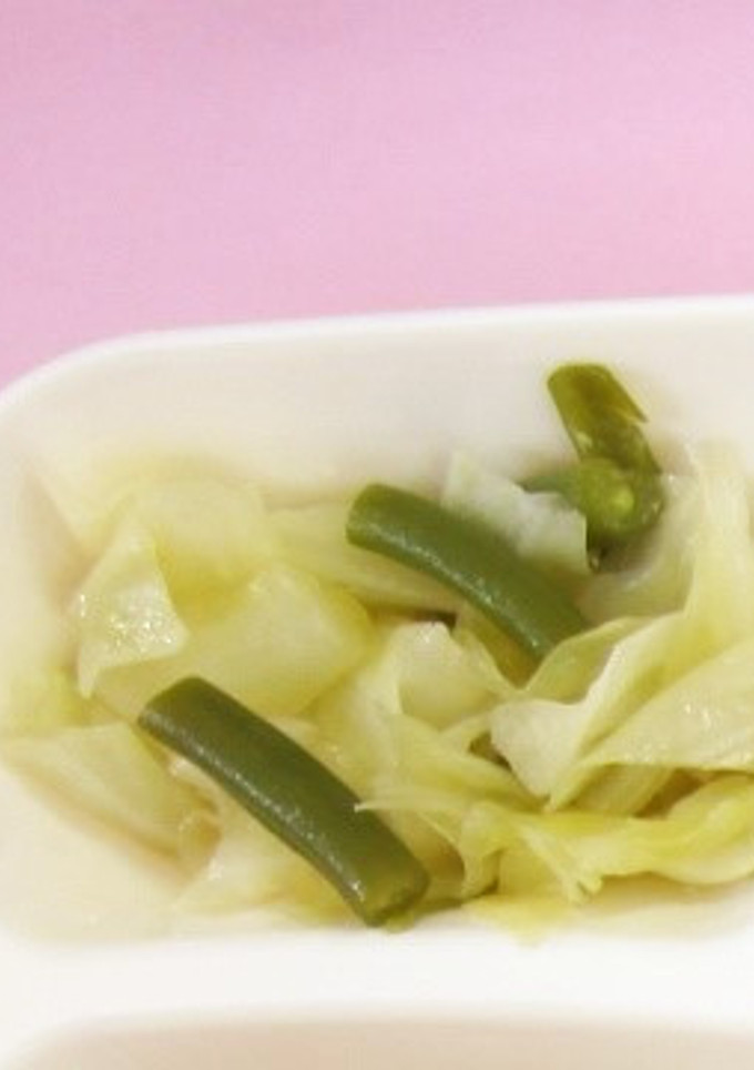 学校給食★キャベツとさんどまめのサラダ-レシピのメイン写真