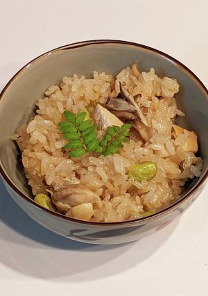 鶏と舞茸の中華風おこわ-レシピのメイン写真