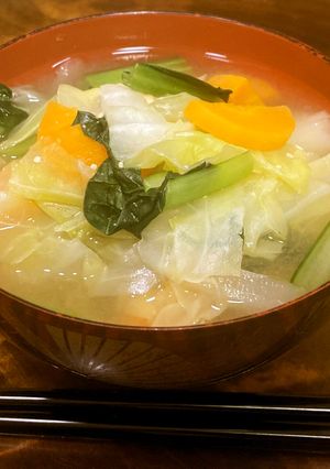 【適塩レシピ】野菜たっぷり適塩みそ汁-レシピのメイン写真