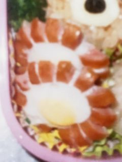お弁当 可愛い ひまわりエッグ-レシピのメイン写真