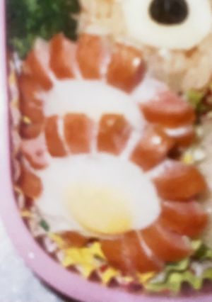 お弁当 可愛い ひまわりエッグ-レシピのメイン写真