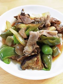 豚肉となすの甘酢炒め-レシピのメイン写真