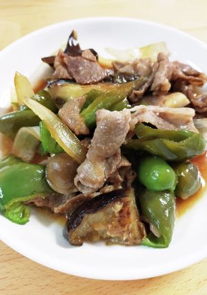 豚肉となすの甘酢炒め-レシピのメイン写真