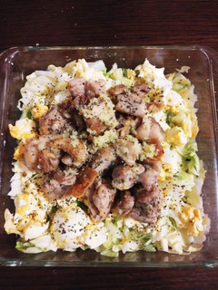 簡単☆春キャベツと鶏肉の温サラダ-レシピのメイン写真