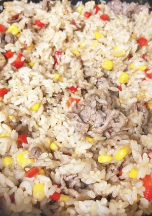 赤と黄色のペッパーライス-レシピのメイン写真