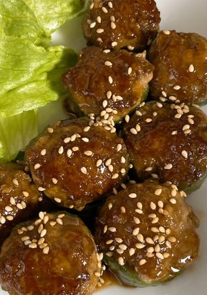 甘辛照り焼き♪ピーマンの肉詰め-レシピのメイン写真
