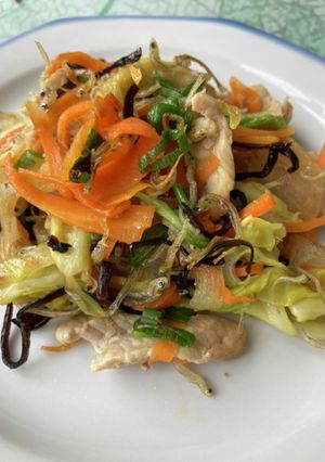 ちりめんじゃこと胡麻油　野菜炒め-レシピのメイン写真