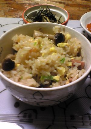 ポーク玉子の炊き込みご飯-レシピのメイン写真